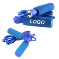 8 Feet Blue Premium Aerobic Exercise Fitness Speed Jump Rope/ Skipping Rope